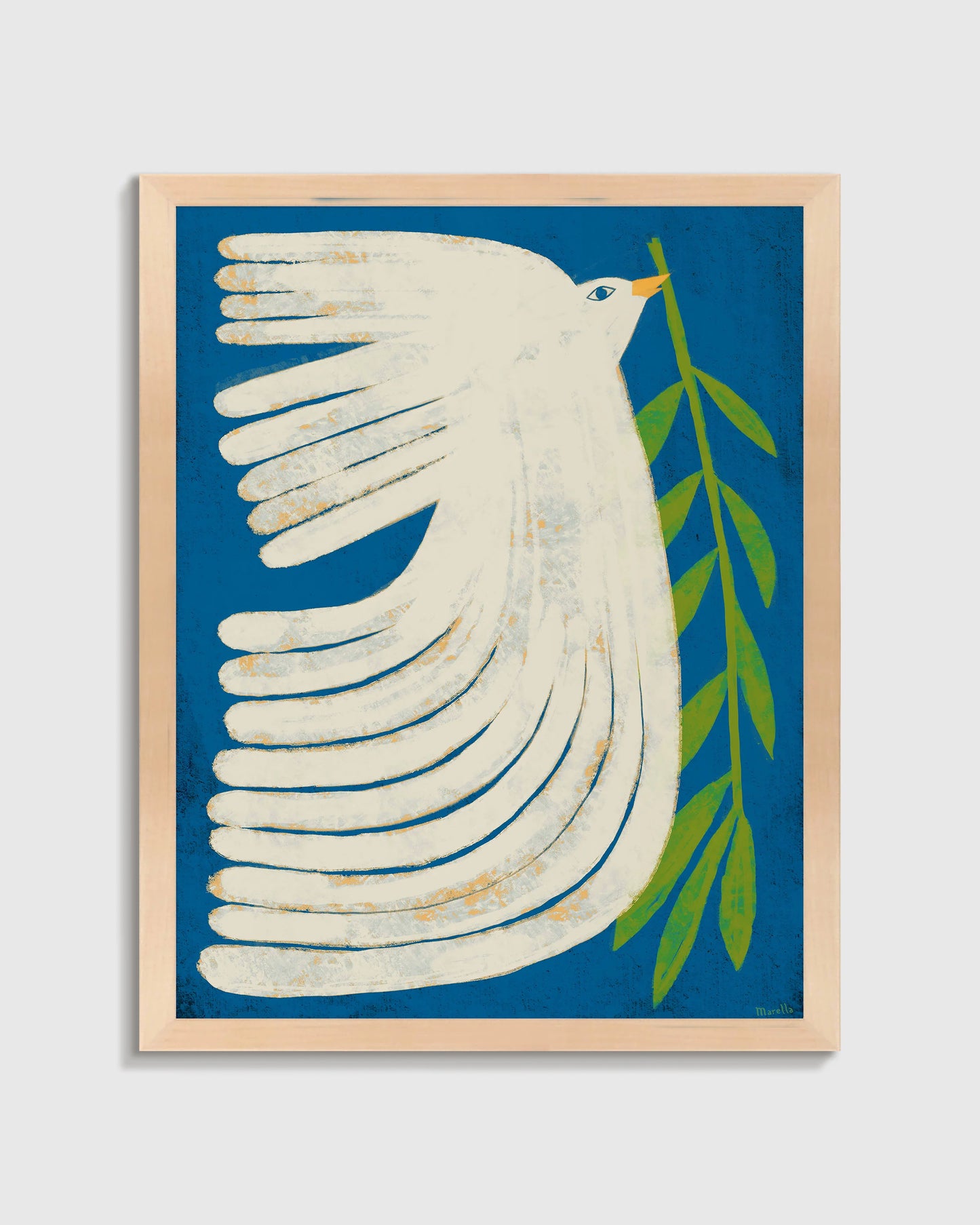 Peace Dove by Marco Marella - 26"x38" / Black