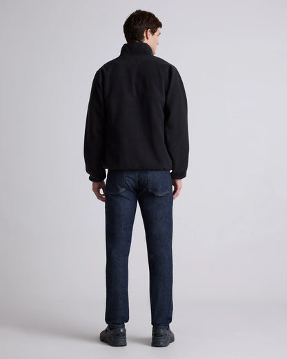 Polar Fleece Snap Pullover - S / Bold Black