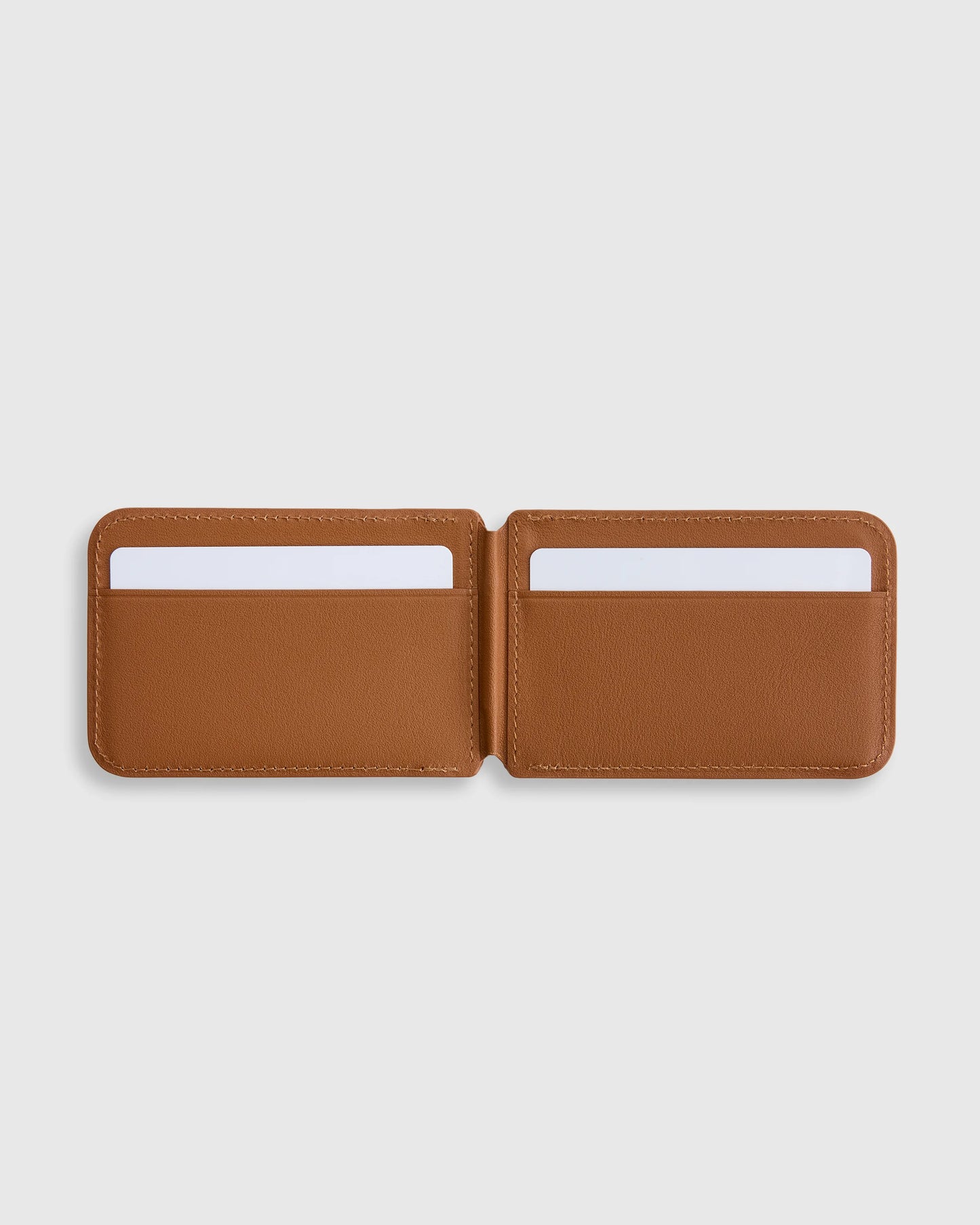 Leather MagSafe Wallet & Phone Stand - One Size / Cognac
