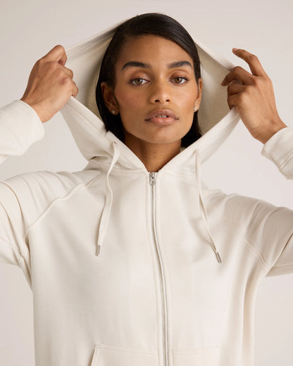 SuperSoft Fleece Full-Zip Hoodie - XS / Smoked Thyme Green
