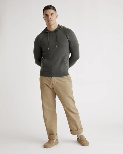 Mongolian Cashmere Pullover Hoodie - XS / Sea Spray Green