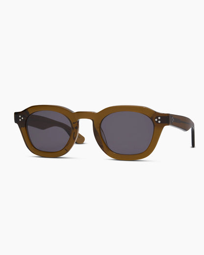 Maldives Polarized Acetate Sunglasses - One Size / Clear Spice with Grey lens