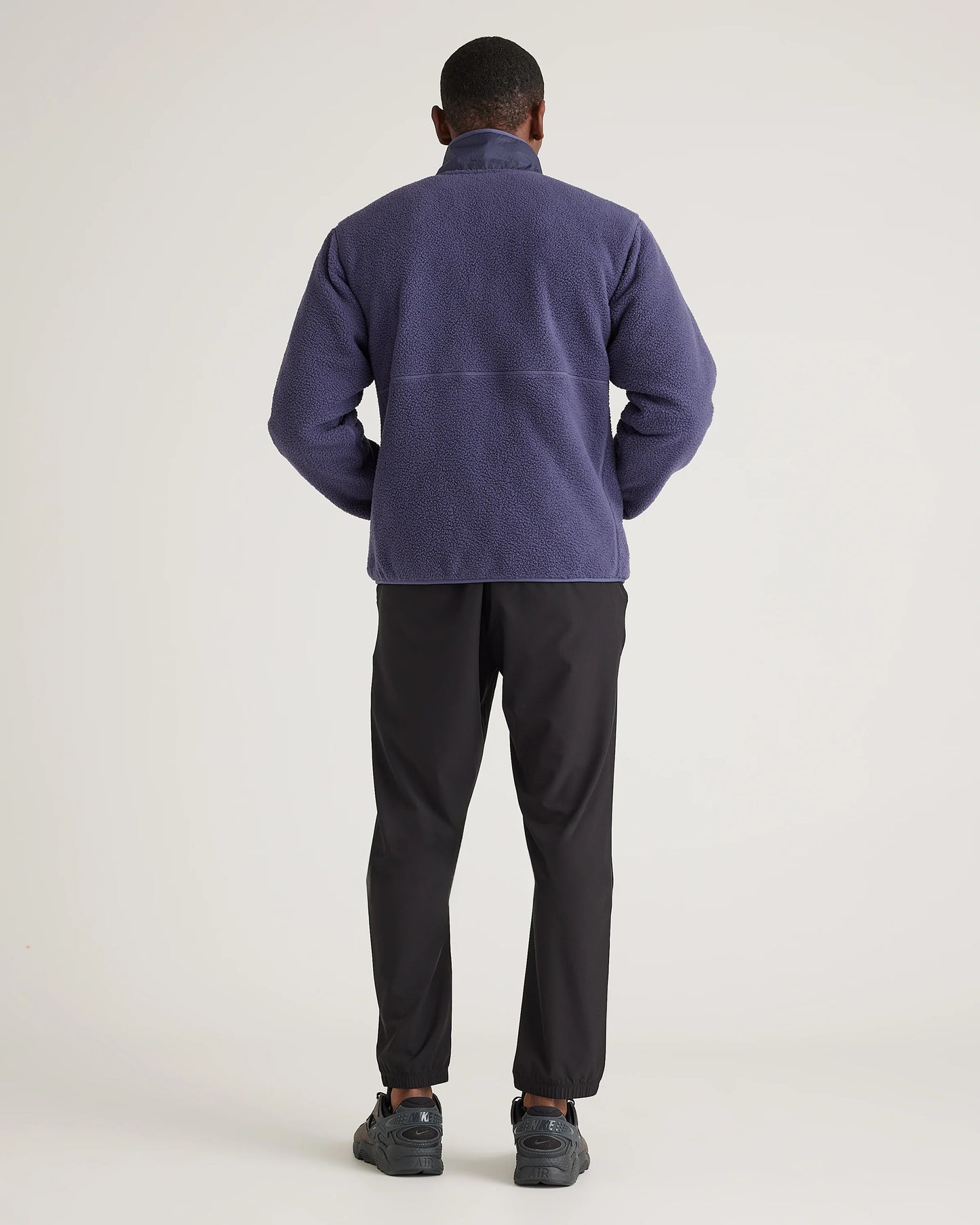 Sherpa Full Zip Jacket - S / Navy