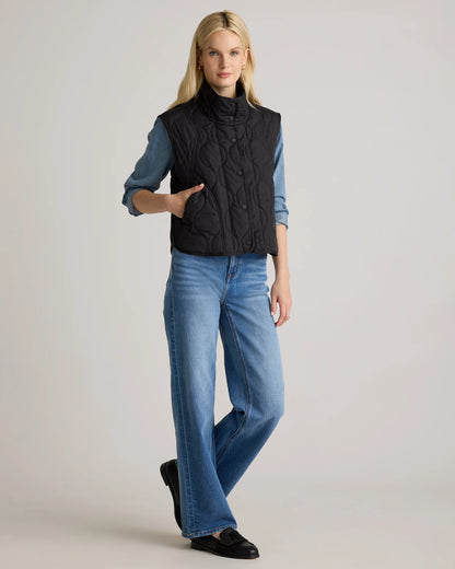 Featherless Quilted Puffer Vest - XS / Verdant Pine