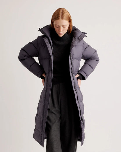 Responsible Down Long Puffer Jacket - XS / Black