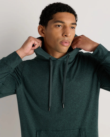 Flowknit Performance Hybrid Pullover Hoodie - S / Heather Green