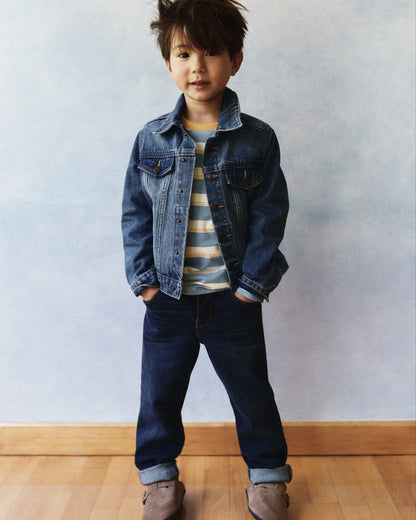 100% Organic Cotton Jersey Long Sleeve Tee - 2T / Dino Sketch