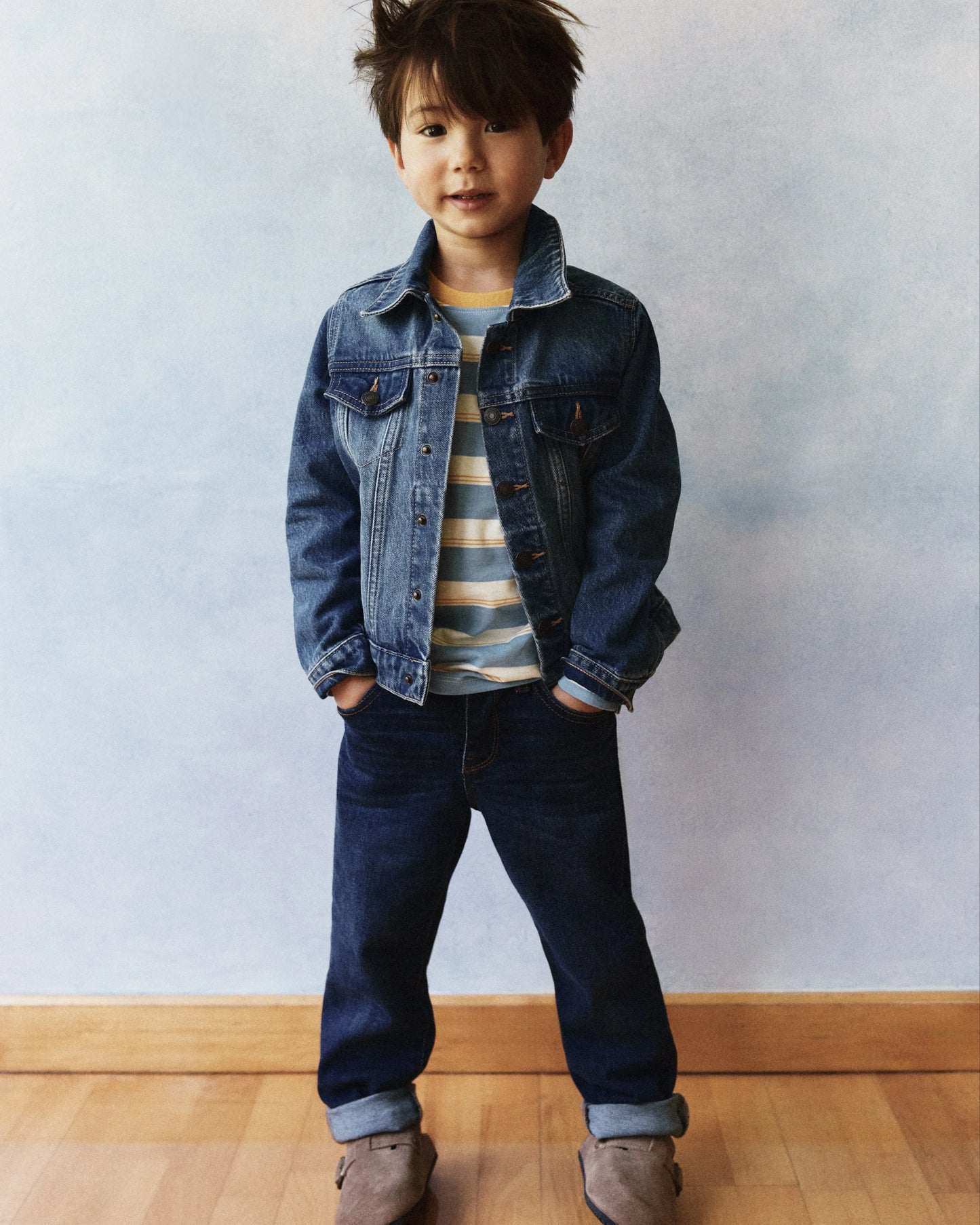 Boys Stretch Straight Jeans - 2T / Dark Wash