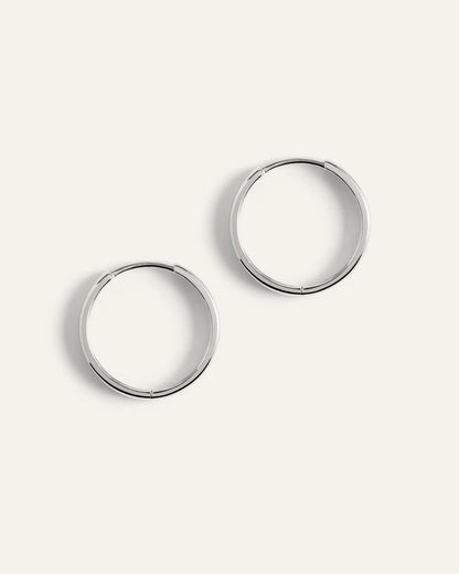 14K Gold Bold Hoops - One Size / Yellow Gold