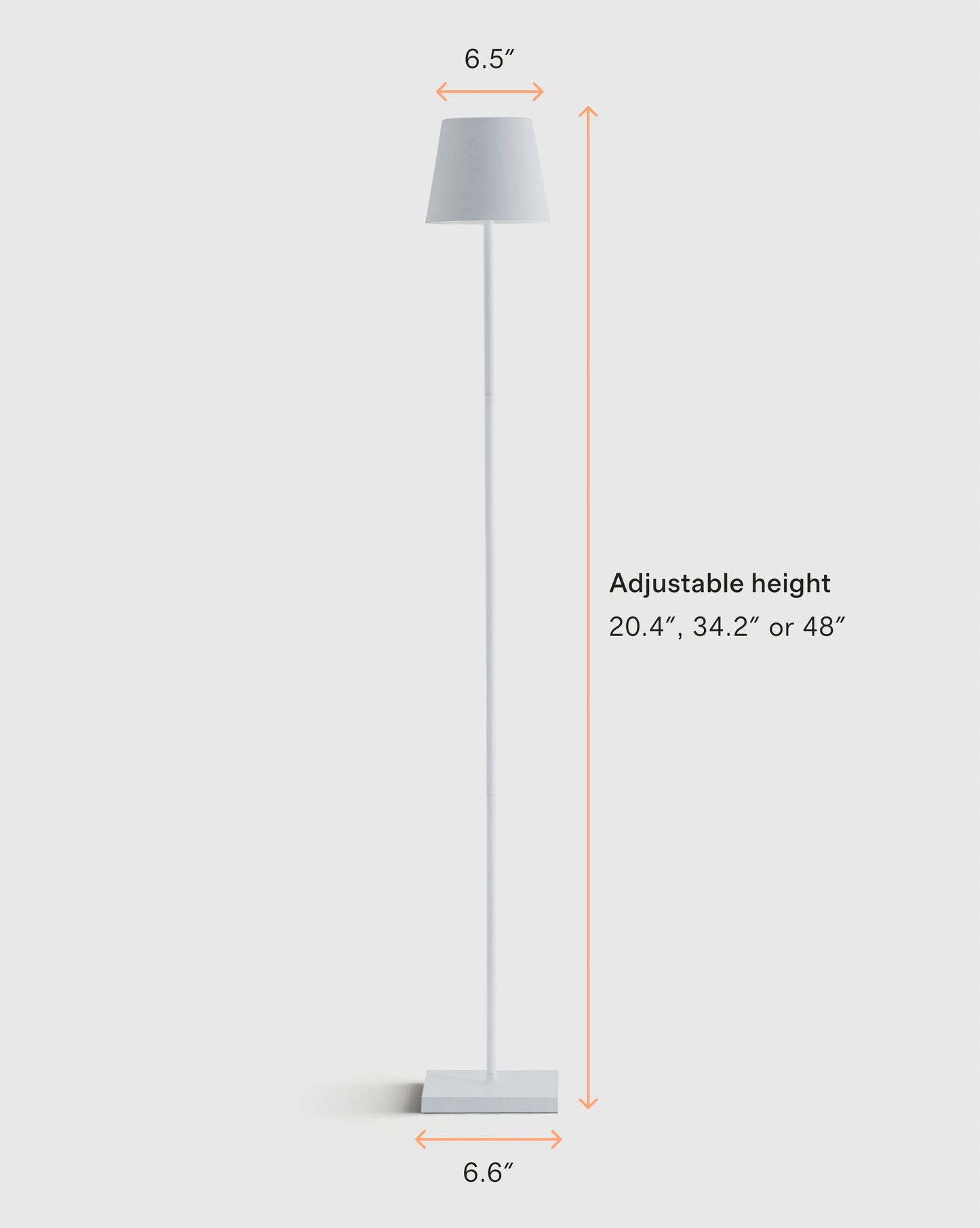Poldina Pro Rechargeable Floor Lamp by Zafferano - One Size / White