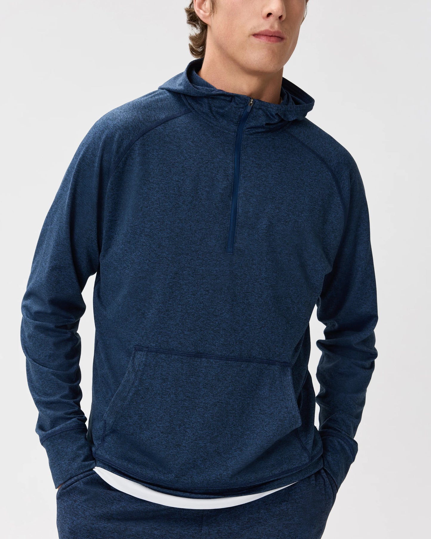 Flowknit Performance Half-Zip Hoodie - S / Heather Green