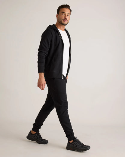Organic Midweight French Terry Slim Joggers - XS / Light Heather Grey