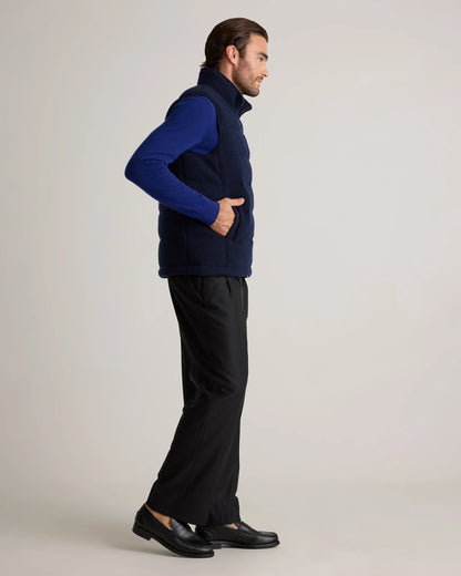 Mongolian Cashmere Puffer Vest - S / True Navy