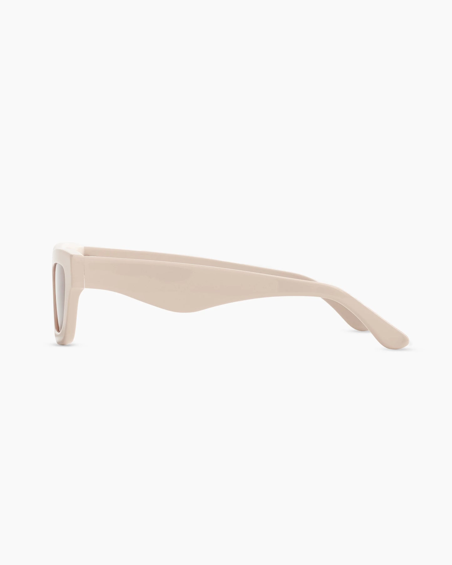 Jackie Polarized Acetate Sunglasses - One Size / Cream with Brown Lens