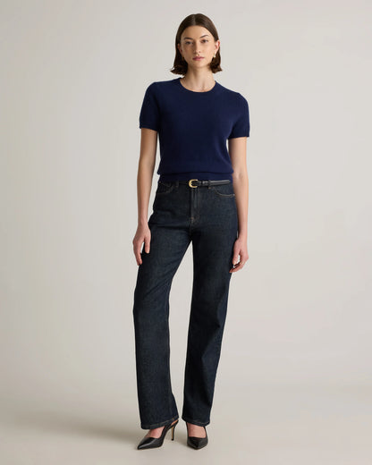 Mongolian Cashmere Tee - XS / Pale Custard Yellow