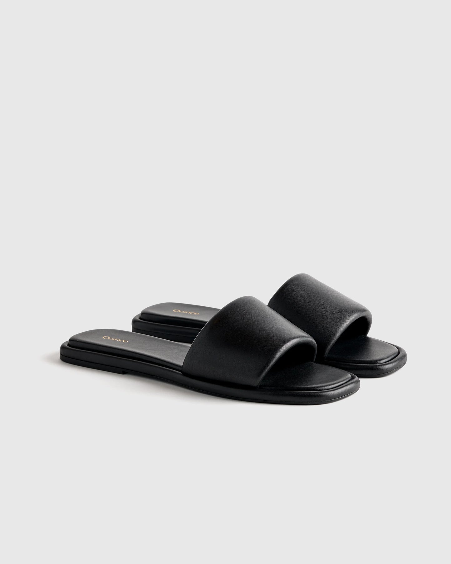 Italian Leather Slide Sandal - 5 / Bone