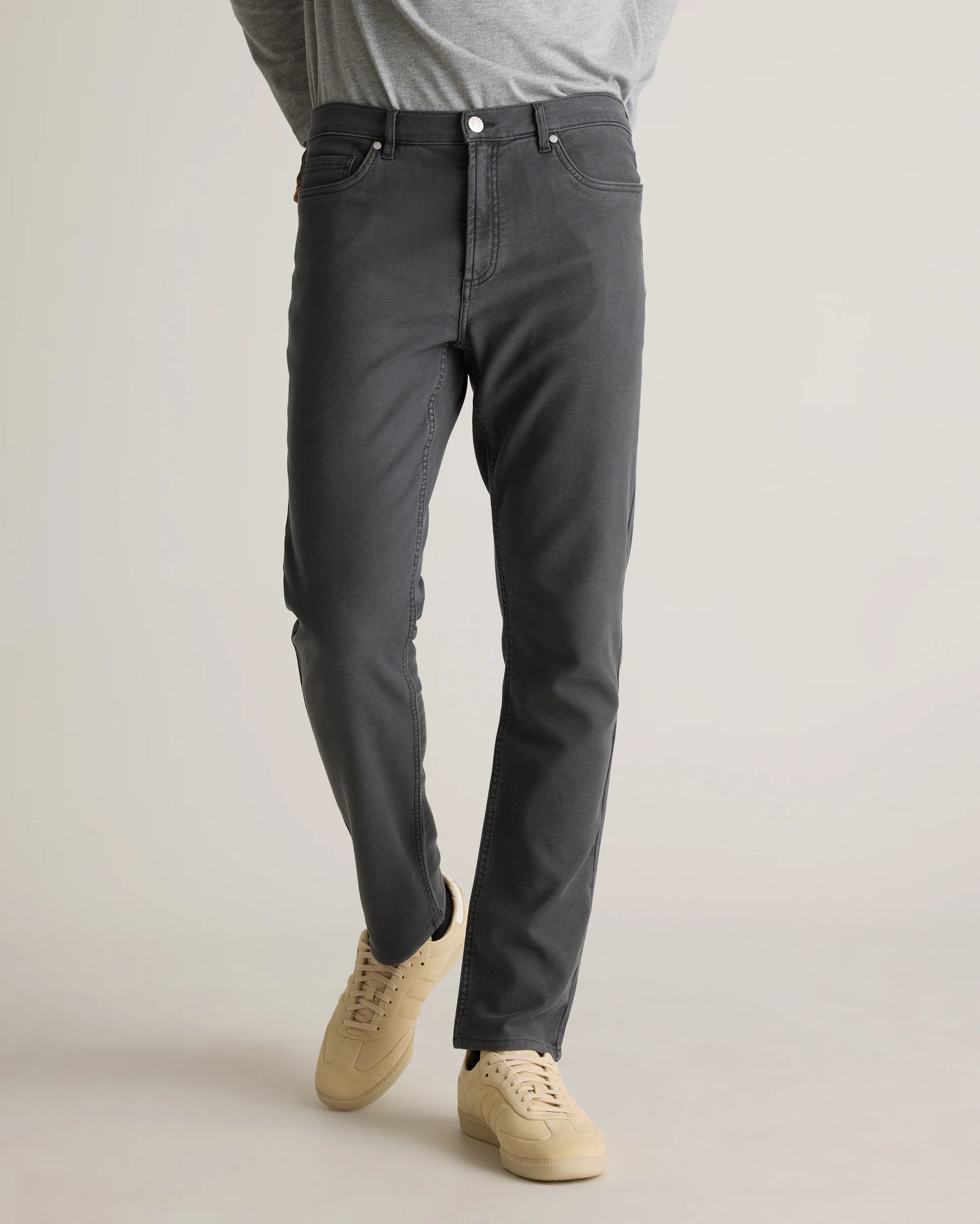 French Terry 5-Pocket Pants - Slim - 30X30 / Bayberry Olive