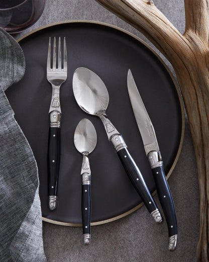 Jean Dubost Laguiole 24 Piece Flatware Set - One Size / Ivory