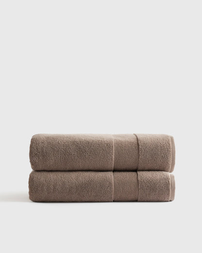 Classic Organic Turkish Cotton Bath Sheet (Set of 2) - One Size / White