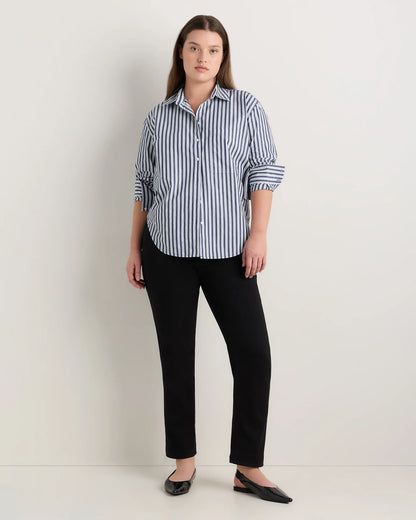 Curvy Bella Stretch Straight Jeans - 24 / Black