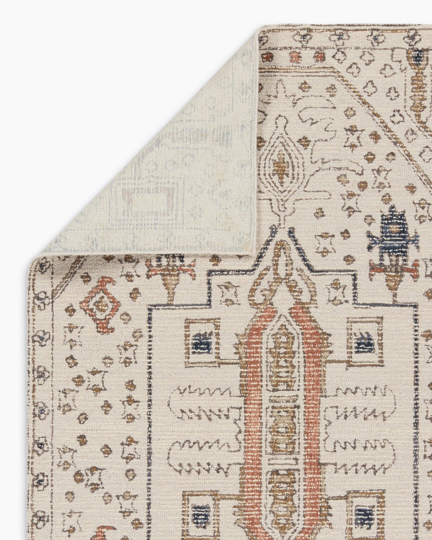 Zadie Wool Rug - 5' x 8' / Beige