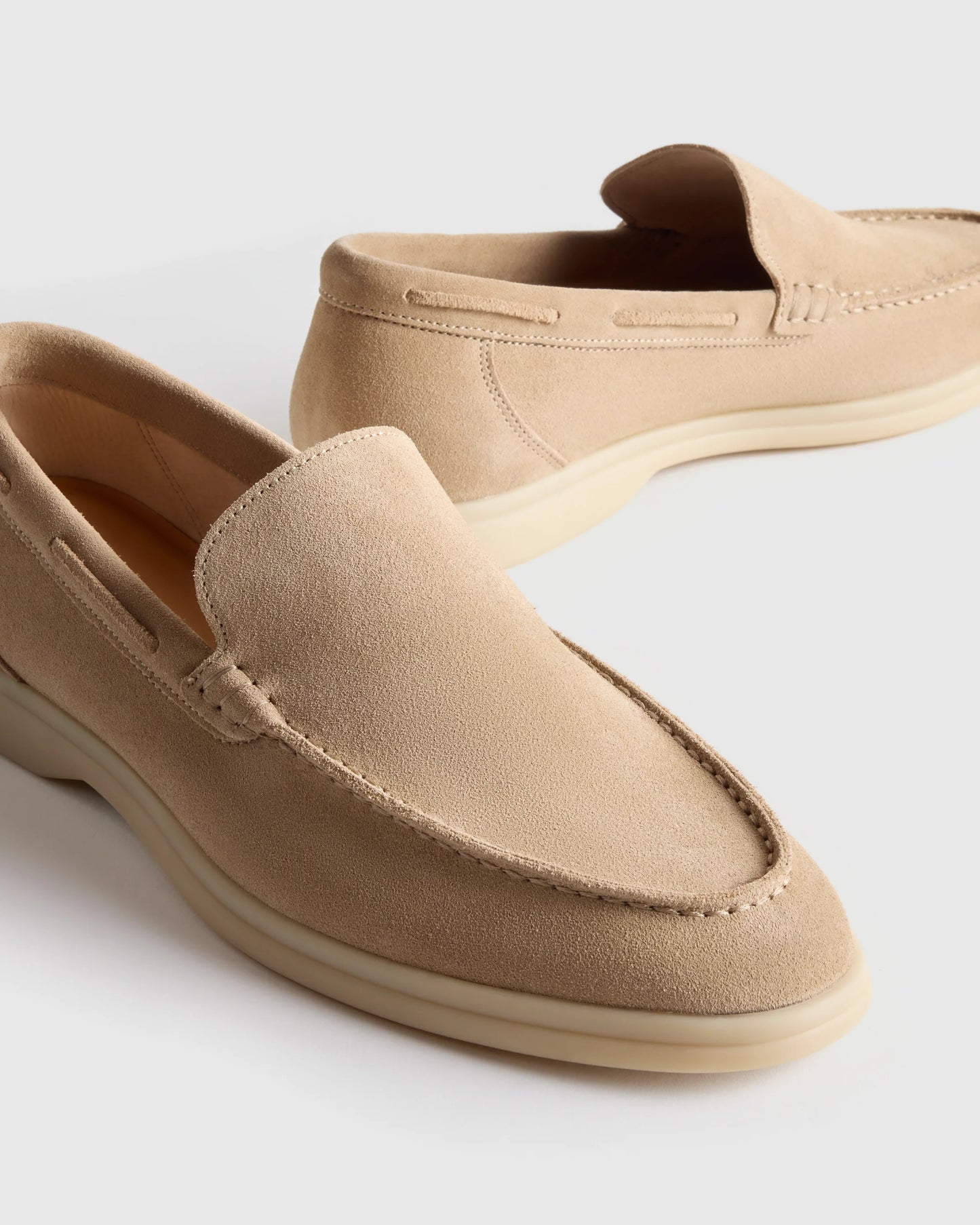 Soft Suede Mariner Loafer - 7 / Smoke
