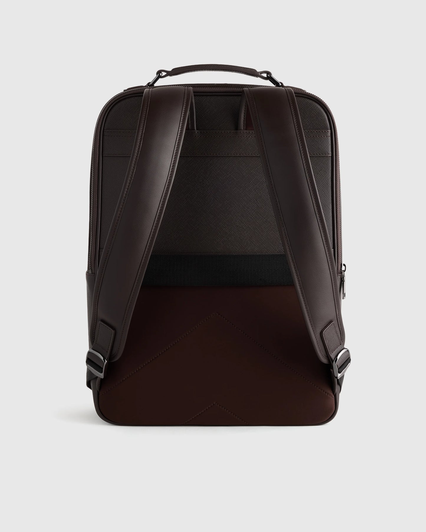 Italian Saffiano Laptop Backpack - One Size / Hickory