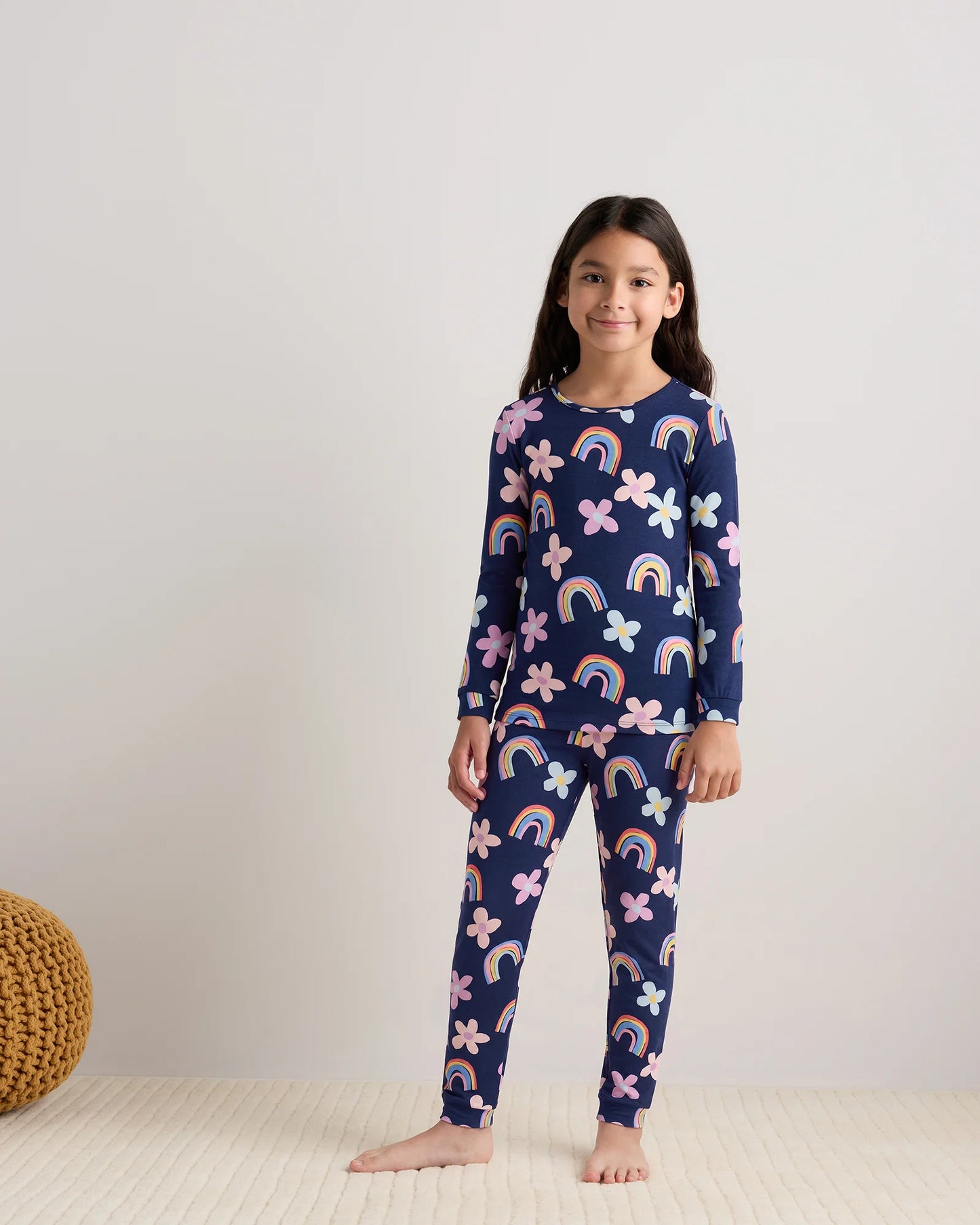 Bamboo Long Sleeve and Pant Pajama Set - 6 / Wildflower Dreams