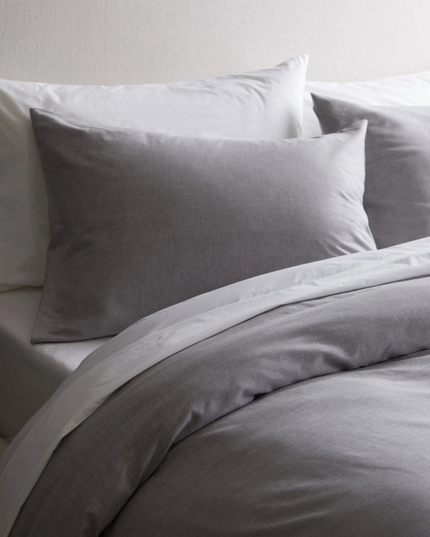 Mongolian Cashmere Cotton Duvet Cover Set - Twin / Natural