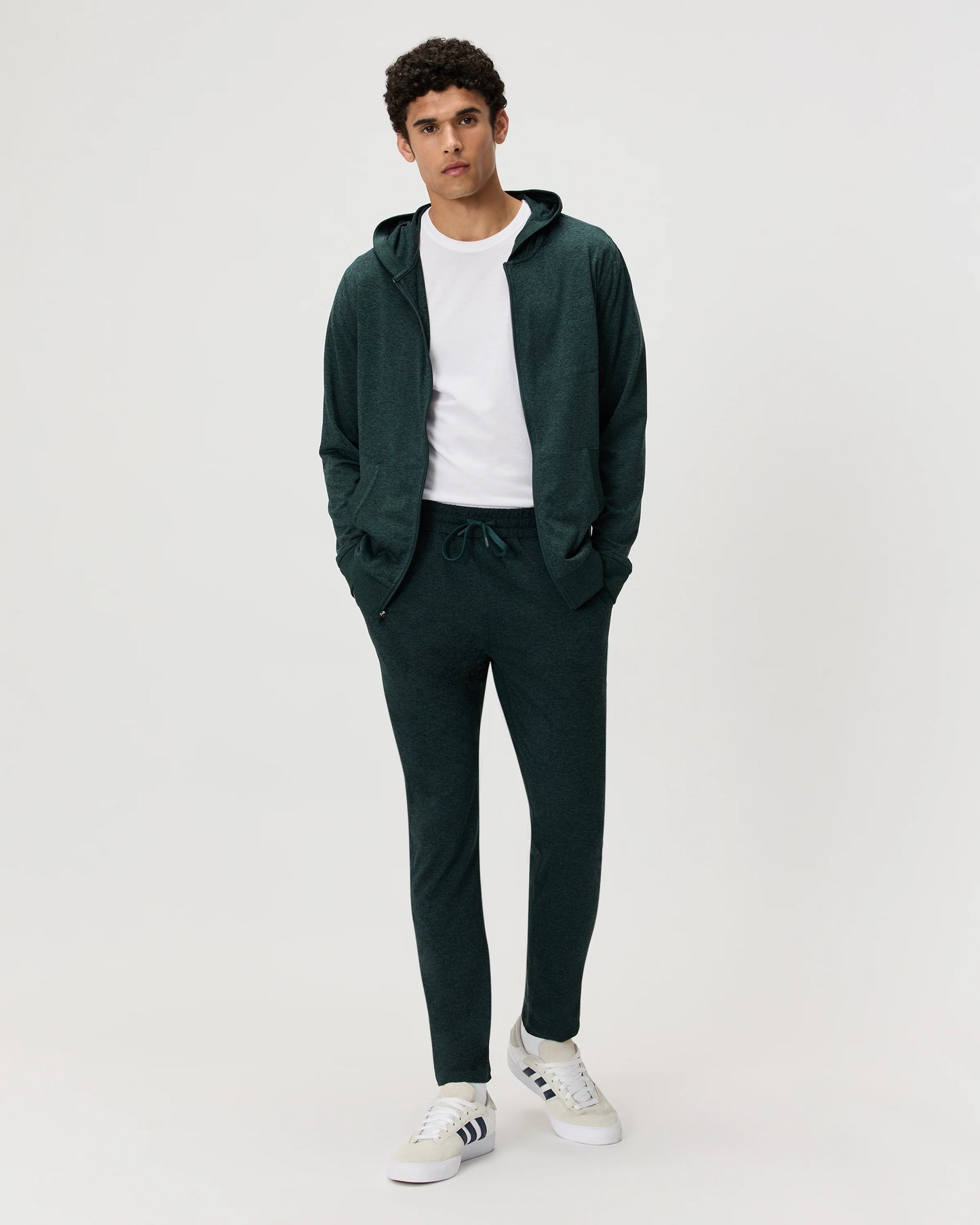 Flowknit Performance Full-Zip Chest Pocket Hoodie - XS / Heather Deep Navy