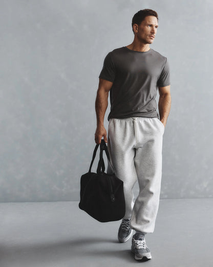 100% Merino Wool All-Season Short Sleeve Base Layer Tee - XS / Charcoal