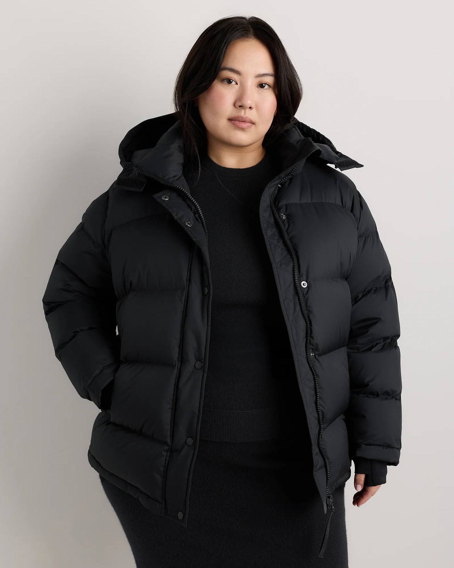 Responsible Down Puffer Jacket - 1X / Black