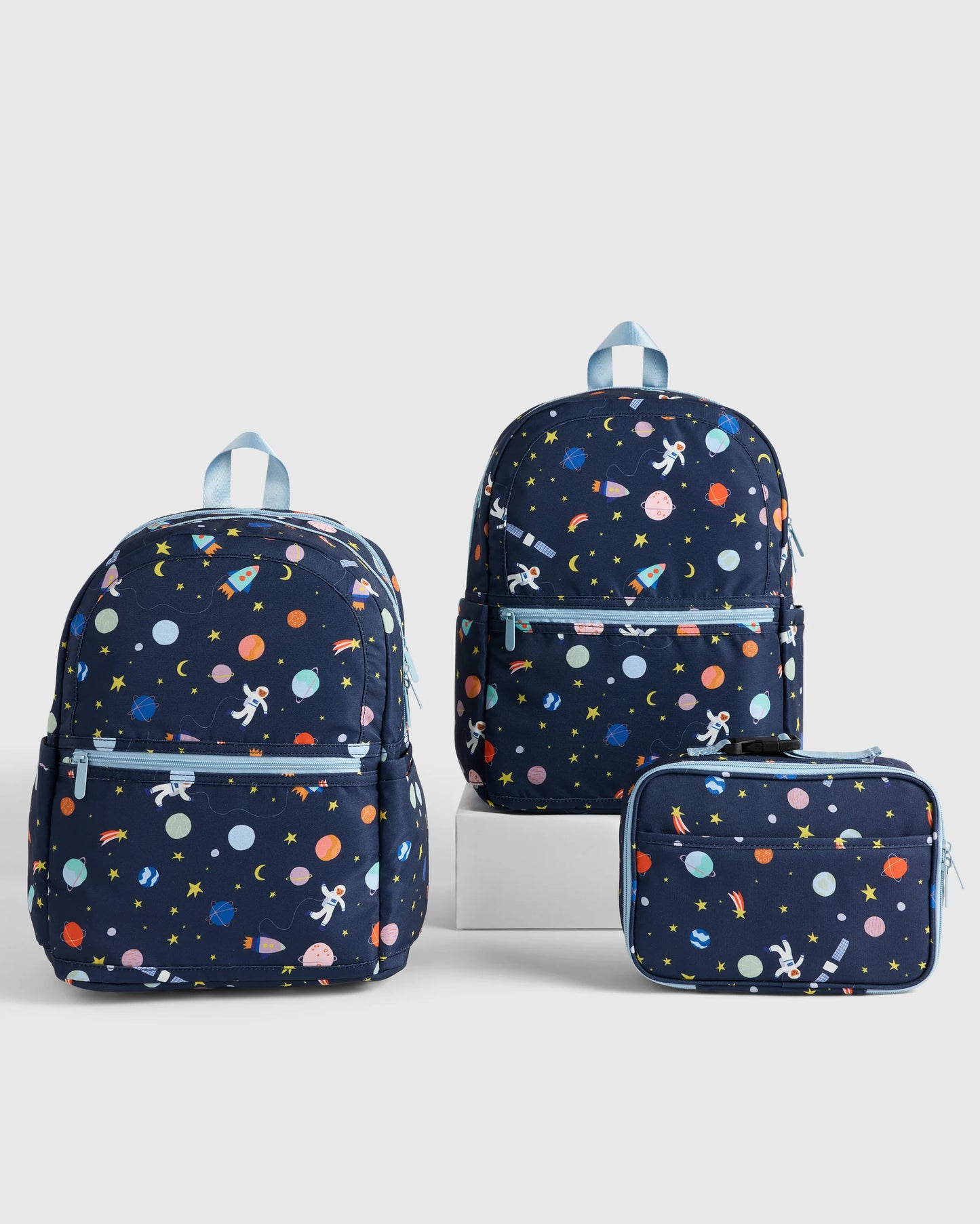 Recycled Double Pocket Backpack - One Size / Rainbow Clouds