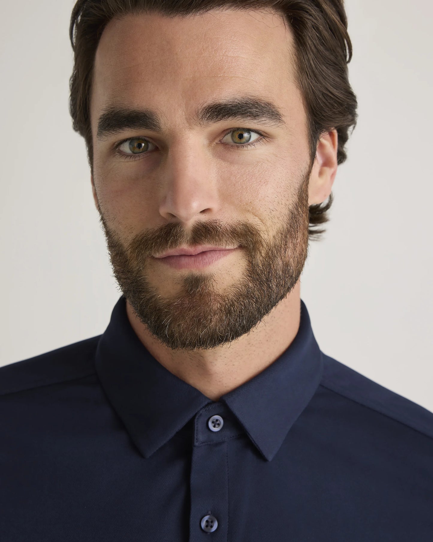 Commuter Stretch Pique Short Sleeve Button Down - S / Black