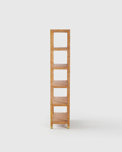 Handwoven Rattan Bookcase - One Size / Natural