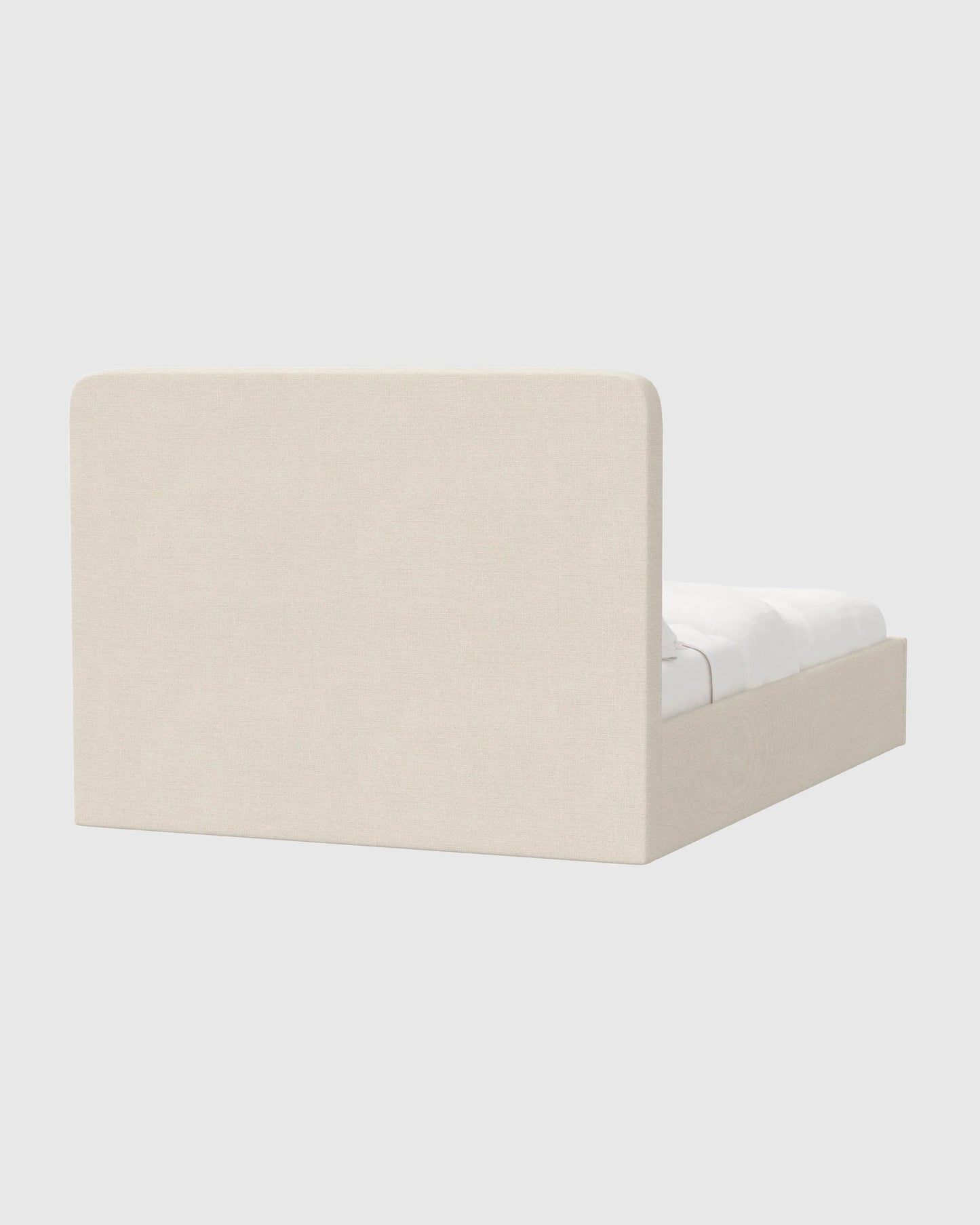 100% Linen Curved Bed - Full / Canvas