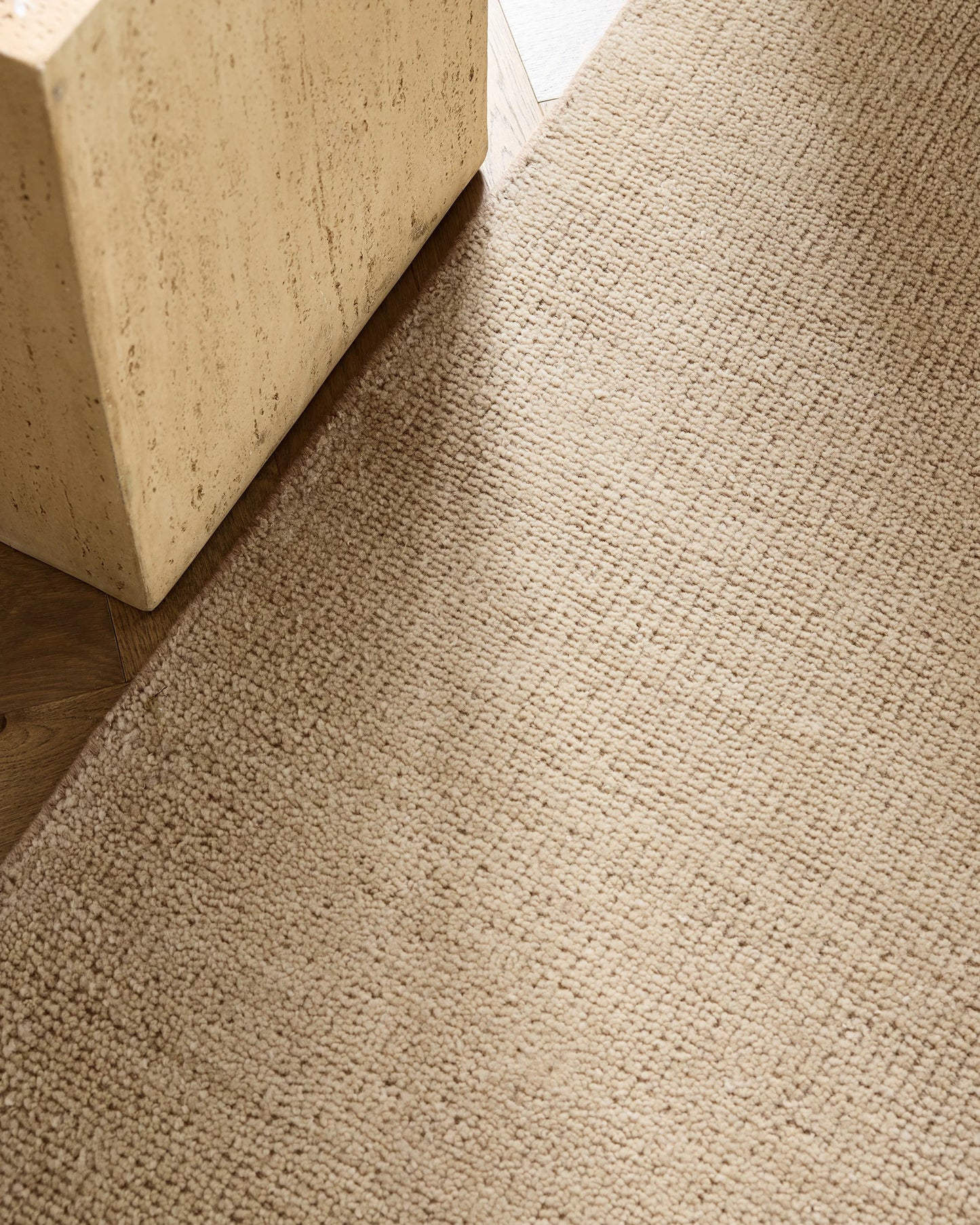 Lee Hand-Knotted Wool Rug - 5' x 8' / Oat