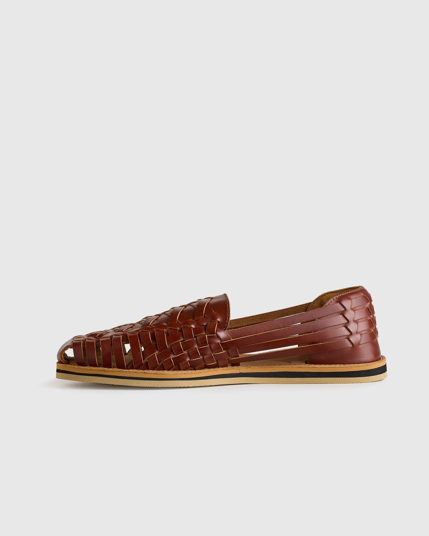 Handcrafted Leather Huarache Sandal - 7 / Brandy