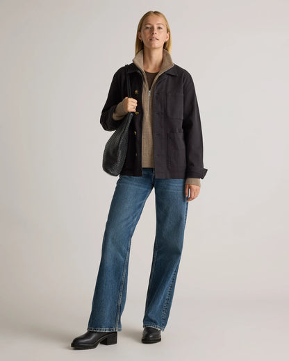 Australian Merino Wool Half Zip Sweater - XS / Heather Grey