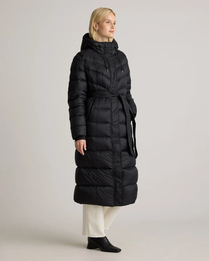 Responsible Down Belted Puffer Maxi Coat - XS / Morel Grey