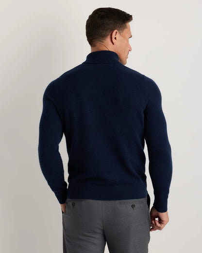 Mongolian Cashmere Turtleneck Sweater - S / Black