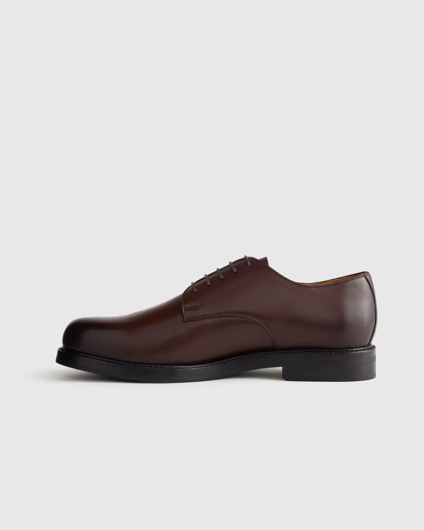 Calfskin Leather Derby - 7 / Brandy
