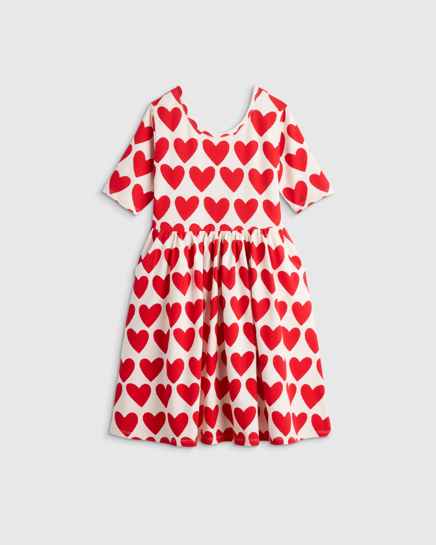 Organic Cotton Skater Dress - 6 / Sweet Cherries