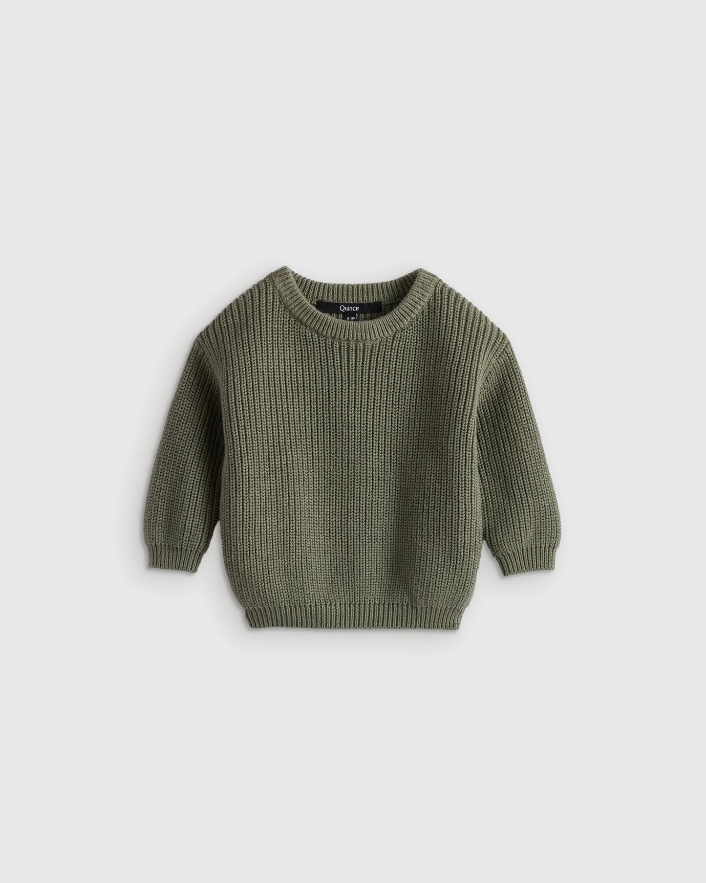 100% Organic Cotton Fisherman Tunic Sweater - 3-6M / Navy