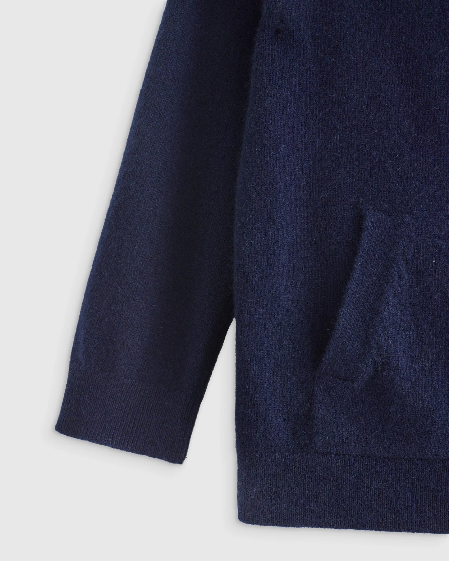 Washable Cashmere Full Zip Hoodie - 3-6M / True Navy