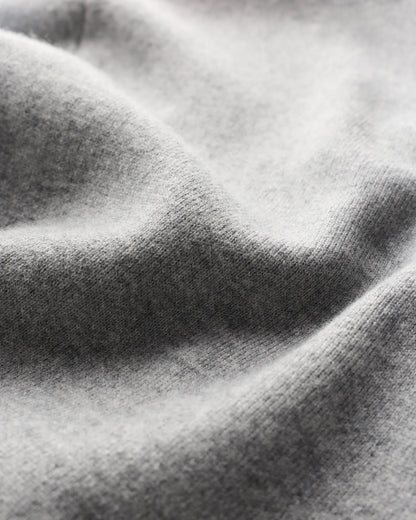 100% Reversible Cashmere Full Zip Sweater - S / Black/Charcoal