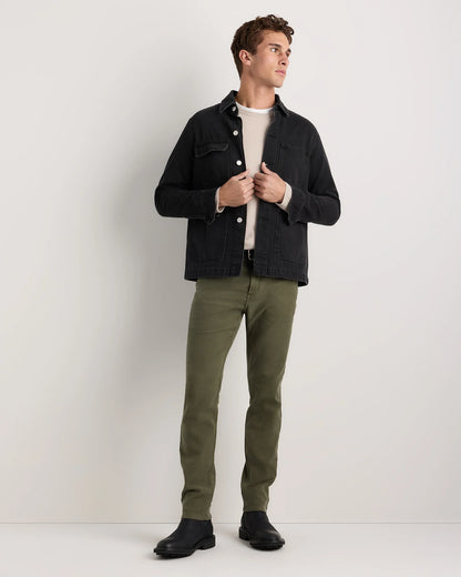 French Terry 5-Pocket Pants - Slim - 30X30 / Bayberry Olive