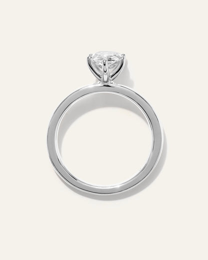 Lab Grown Diamond Pear Comfort Fit Engagement Ring - 1.5ct - 4 / Yellow Gold