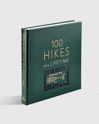 100 Hikes of a Lifetime Leather Bound Book - One Size / No Color