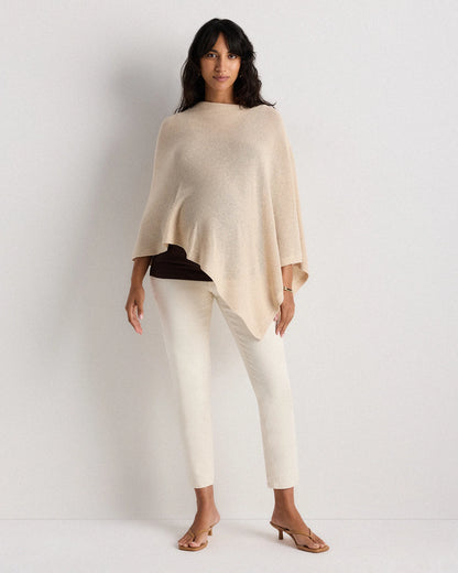 Lightweight Cotton Cashmere Nursing Shawl - One Size / Pale Custard Yellow